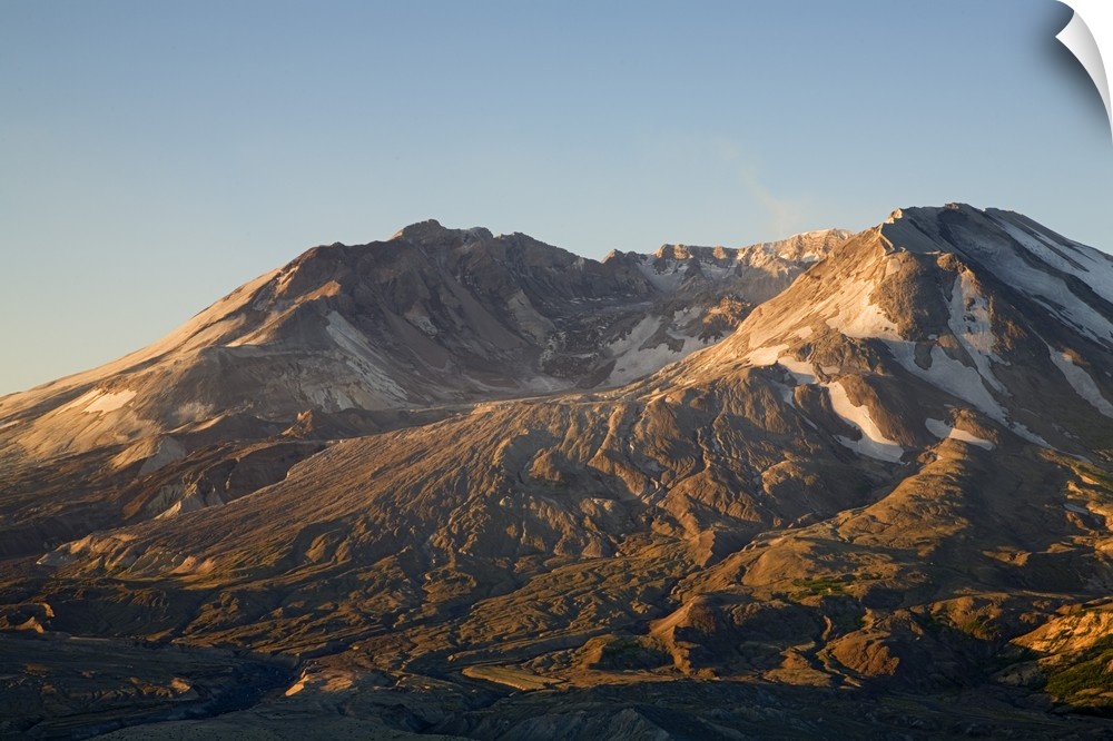 Washington, Mt. St. Helens crater with lava dome, view from Johnston Ridge.