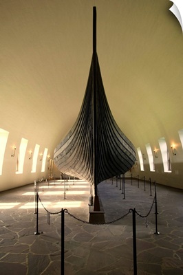 Norway, Oslo, Viking Ship Museum, Gostad viking longship, built around 890