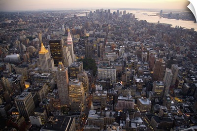 NYC, Skyline from the Empire State Building, Manhattan