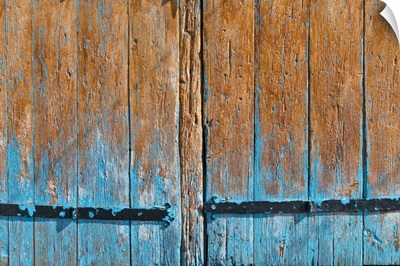 Painted Wooden Door, Lahij Village, Greater Caucasus, Ismailli Region, Azerbaijan