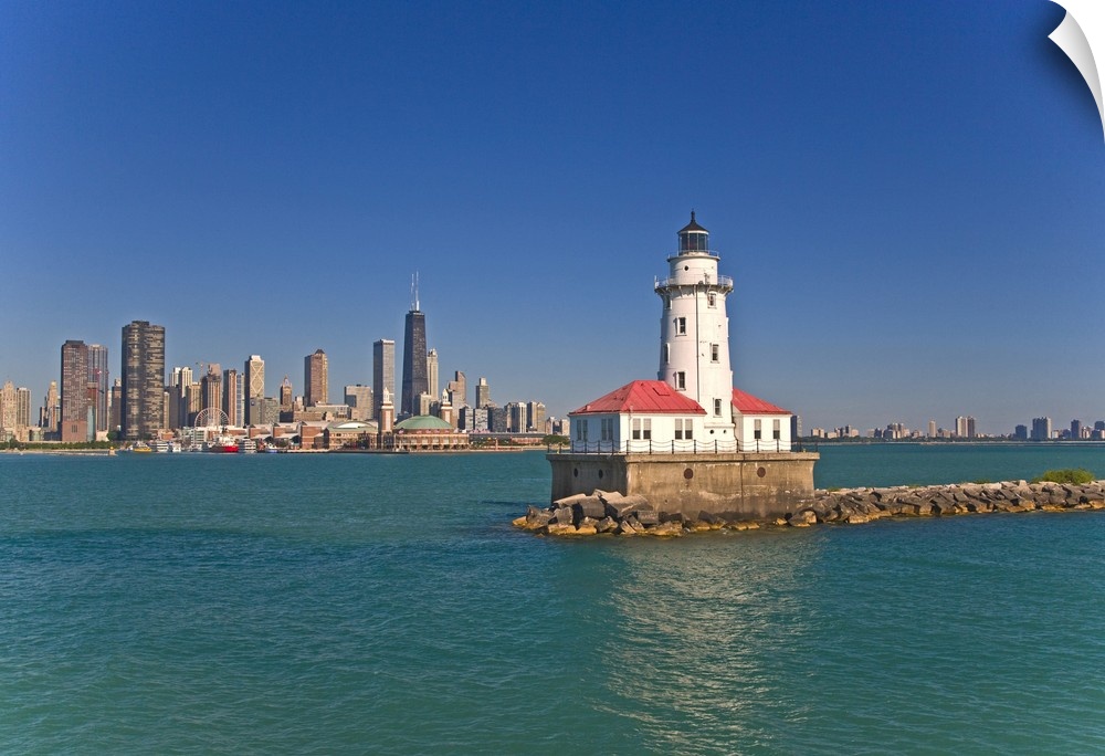 Passing by Chicago Harbor Lighthouse.