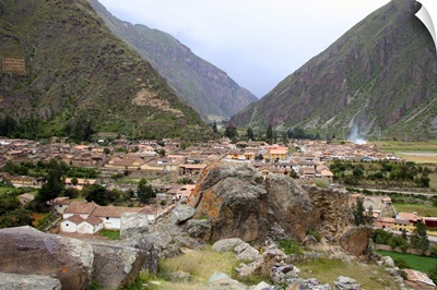 Peru, Ollanta, ancient ruins of Ollantaytambo, an Incan archeological site