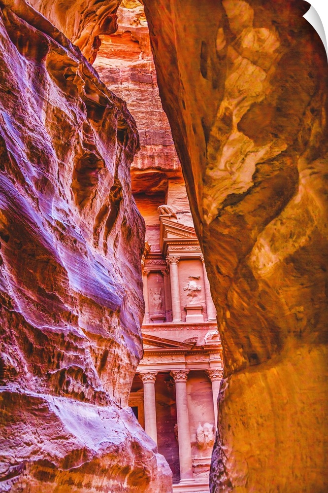Petra, Jordan. Built by Nabataeans in 100 BC.