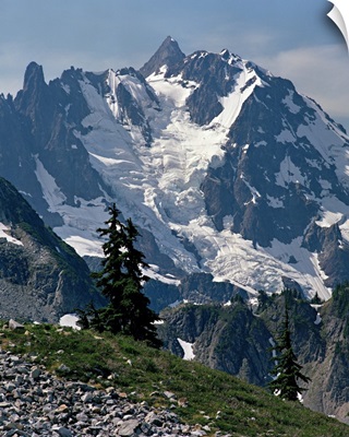 Price Glacier plummets from Mount Shuksan in the Cascade Mountains, WA