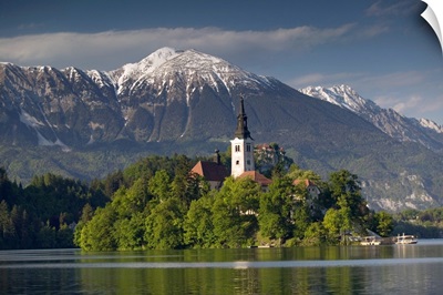 Slovenia, Gorenjska, Bled: Lake Bled Island Church