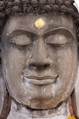 Statue Face At The Ayutthaya Historical Park, Thailand