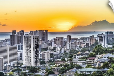 Sunset, Honolulu, Hawaii