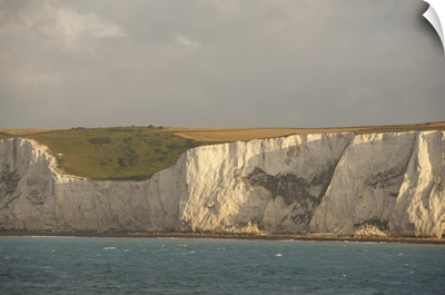 The Famous White Cliffs Of Dover Along The Coast Of The North Sea