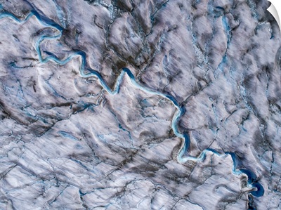 USA, Alaska, Meltwater Streams And Ponds, Sawyer Glacier In Tracy Arm-Fords Wilderness