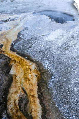 USA, Wyoming, Abstract Geothermal Feature, Yellowstone National Park