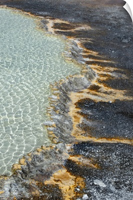 USA, Wyoming, Doublet Pool Run-Off Detail, Yellowstone National Park