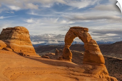 Utah, Arches National Park. Delicate Arch at sunset