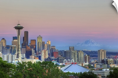 Washington, Seattle, skyline from Kerry Park