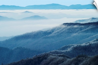 Winter view of Thomas Divide, Great Smoky Mountains National Park, North Carolina