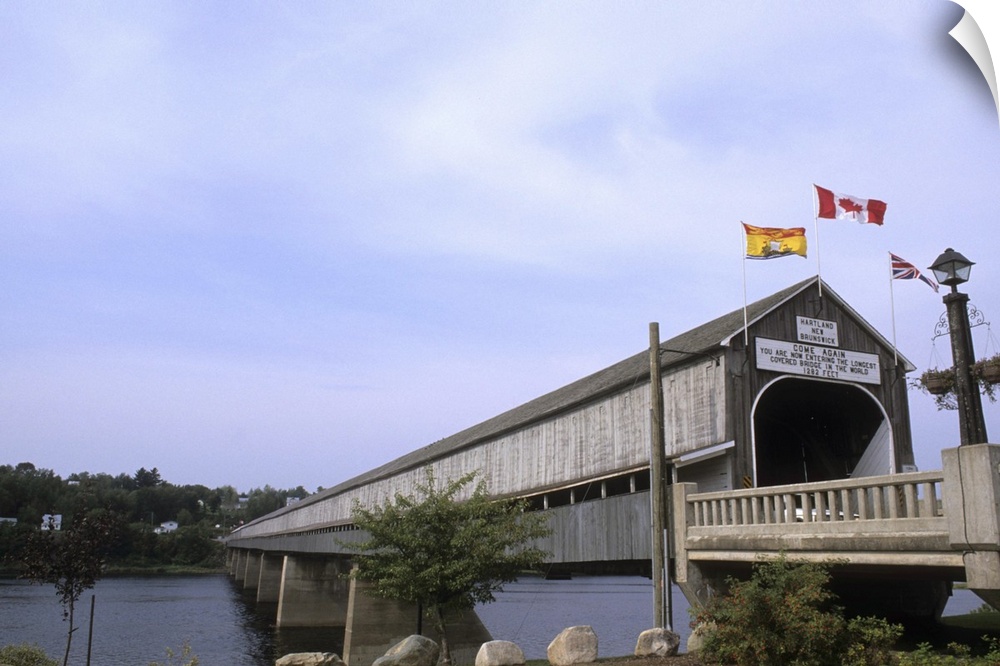 Worlds largest Covered Bridge in Hartland New Brunswick Canada