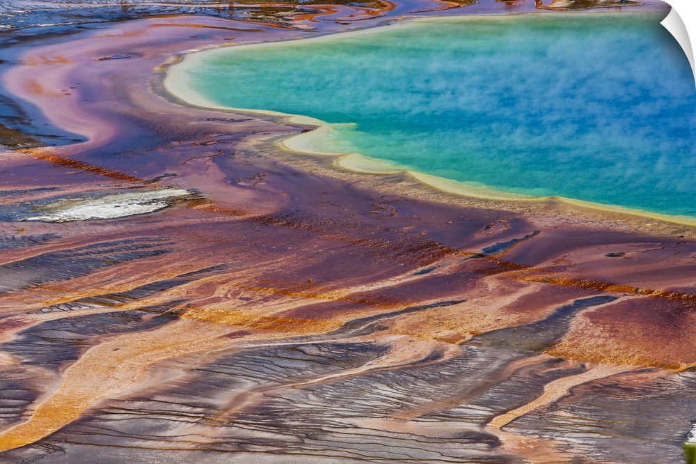 Yellowstone National Park, USA, Wyoming. Grand Prismatic Spring, Midway Geyser Basin. United States, Wyoming.