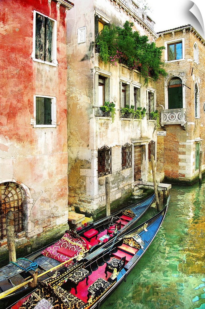 Beautiful Venetian pictures - oil painting style.