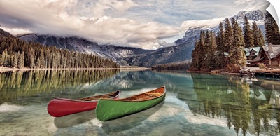 Boats On Emerald Lake