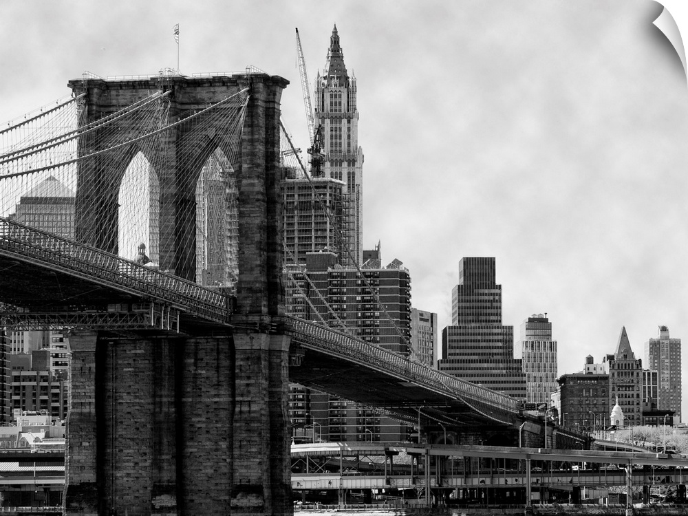 Brooklyn Bridge, New York, And East River