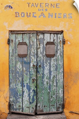 Closed Door Of Taverne Des Boucaniers Goree-Senegal