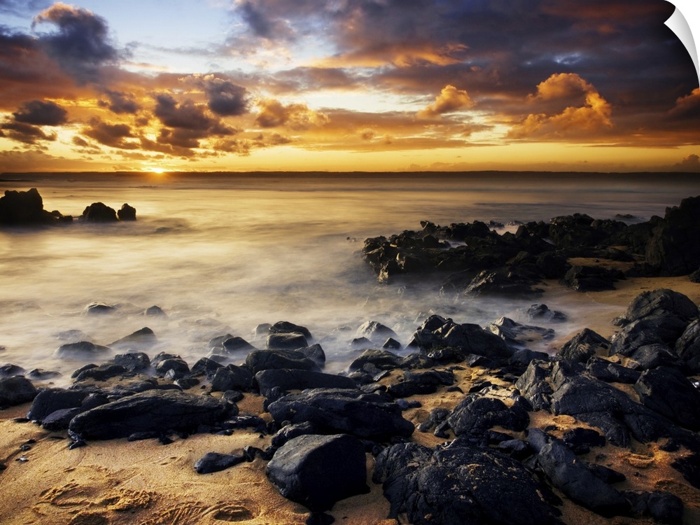 Beautiful sunset on Phillip Island, Australia