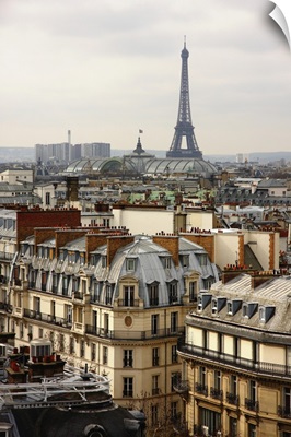 Eiffel Tower Over The Roofs
