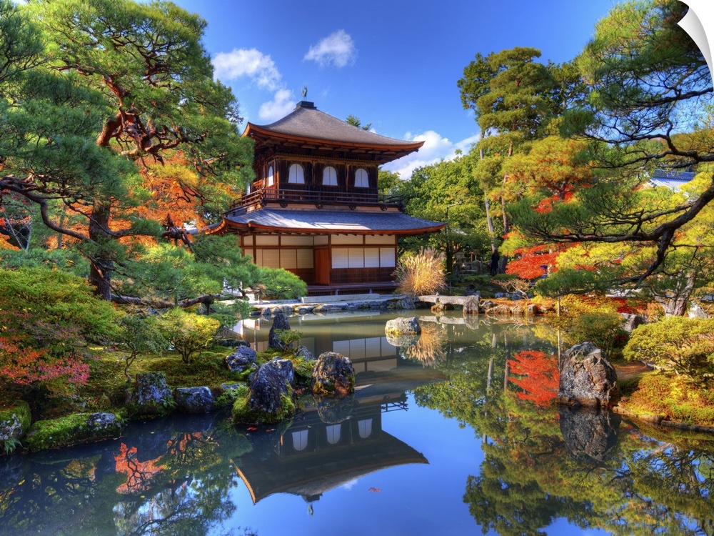 Ginkaku-ji, known as temple of the silver pavilion, in Kyoto, Japan.