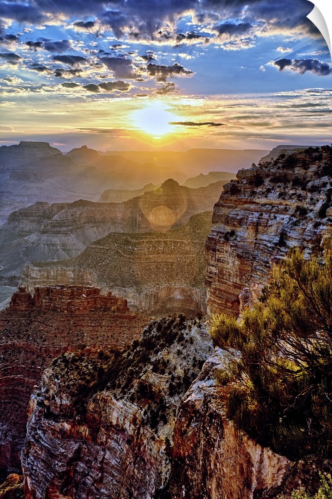 Grand Canyon at sunrise in September.