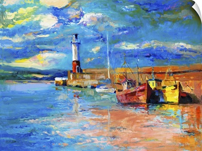 Lighthouse And Boats