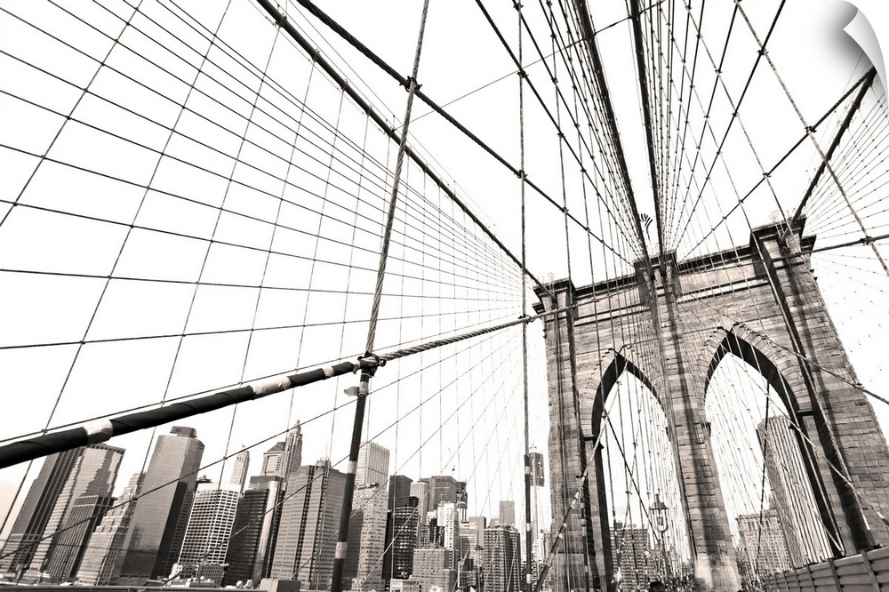 Manhattan bridge, New York city, USA.