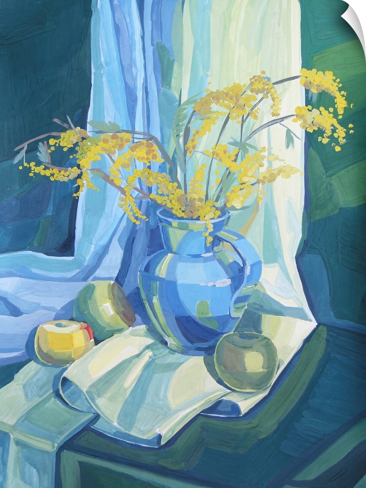 Mimosa, originally a gouache painting created by Aleksandra Kabakova in 2002.