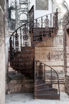 Old Iron Spiral Staircase