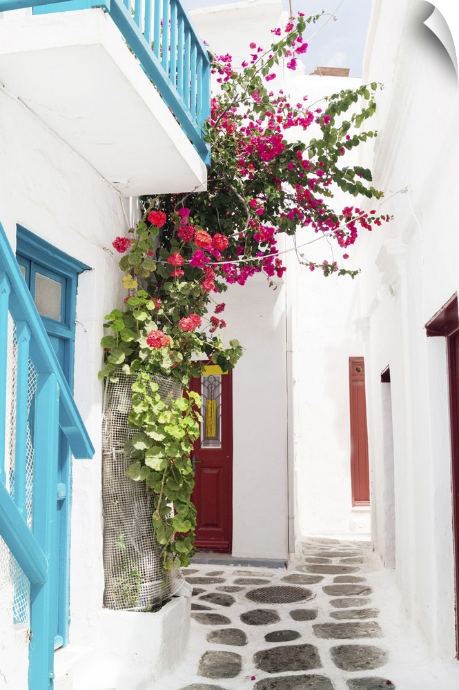 Traditional Greek house on Mykonos Island, Greece.