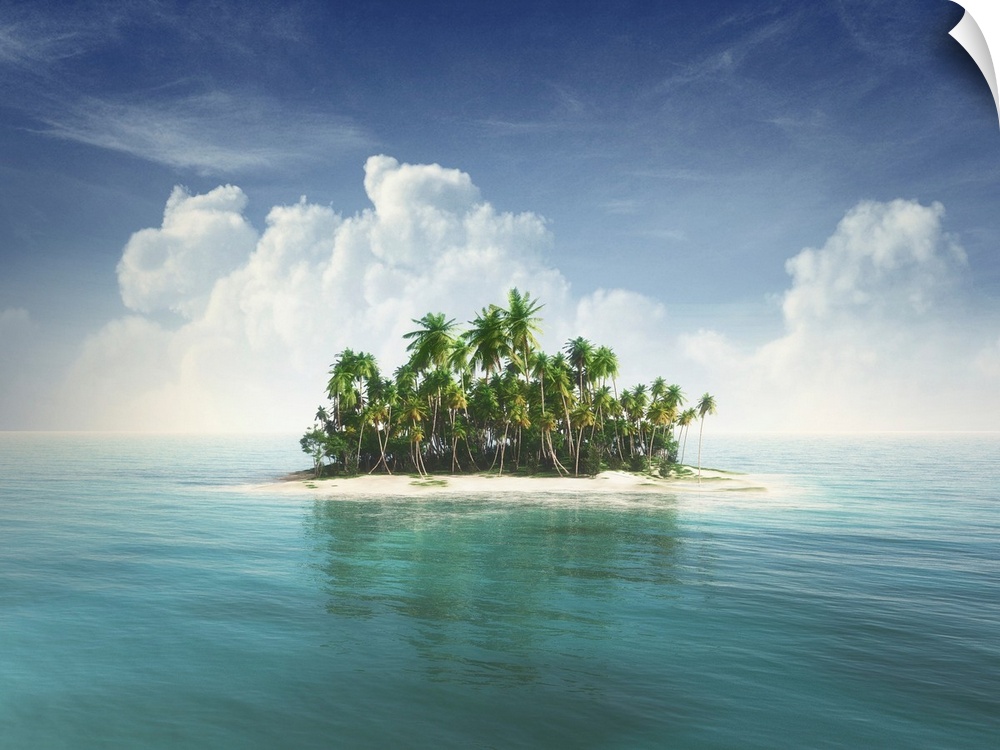 Hot tropical island.