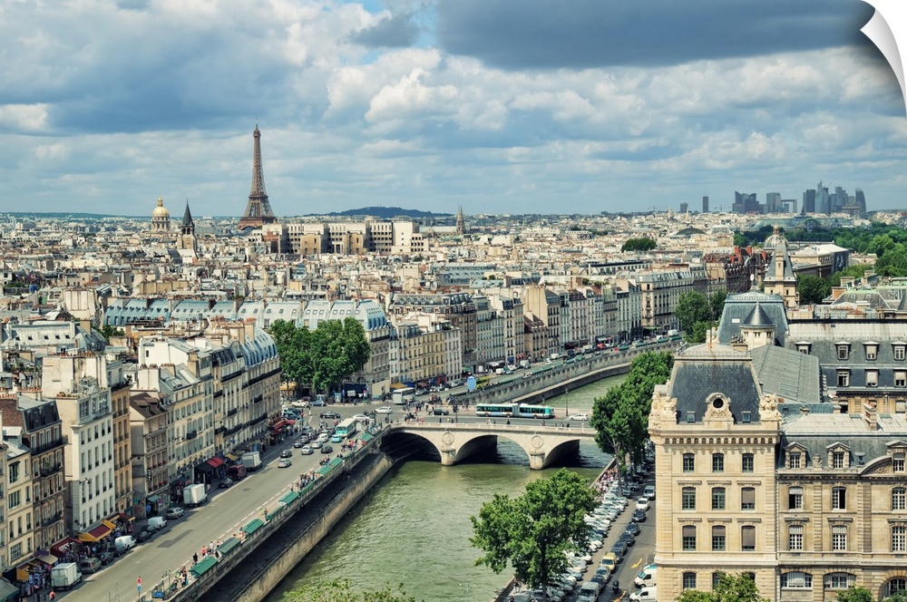 View of Paris form the Notre Dame.