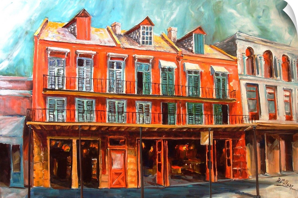 Historic building in the French Quarter in New Orleans.