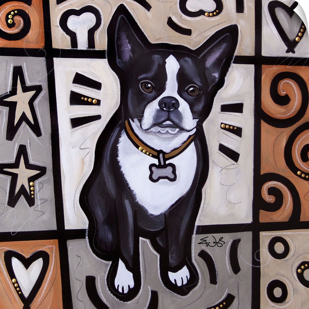 Boston Terrier Pop Art