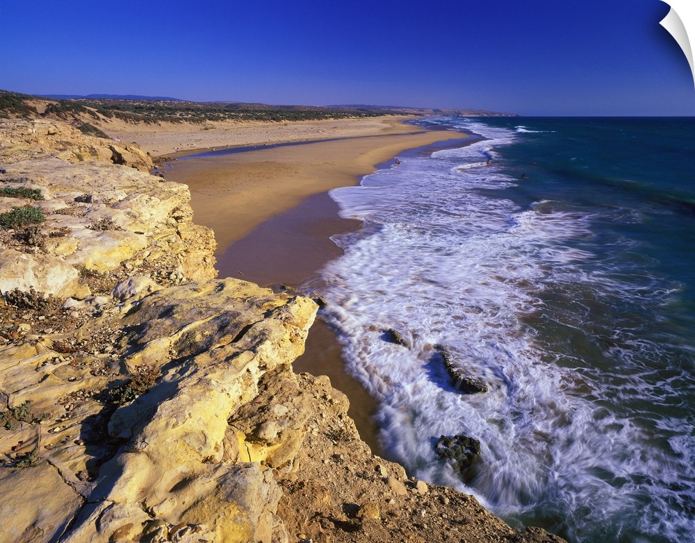 The beautiful Azrou beach, near Sidi Kaouki, few Km. south of Essaouira.