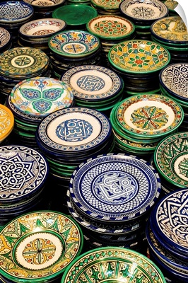 Africa, Morocco, Fez, Ain Nokbi, hand made dishes
