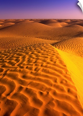 Africa, Tunisia, Desert near Ksar Ghilane oasis