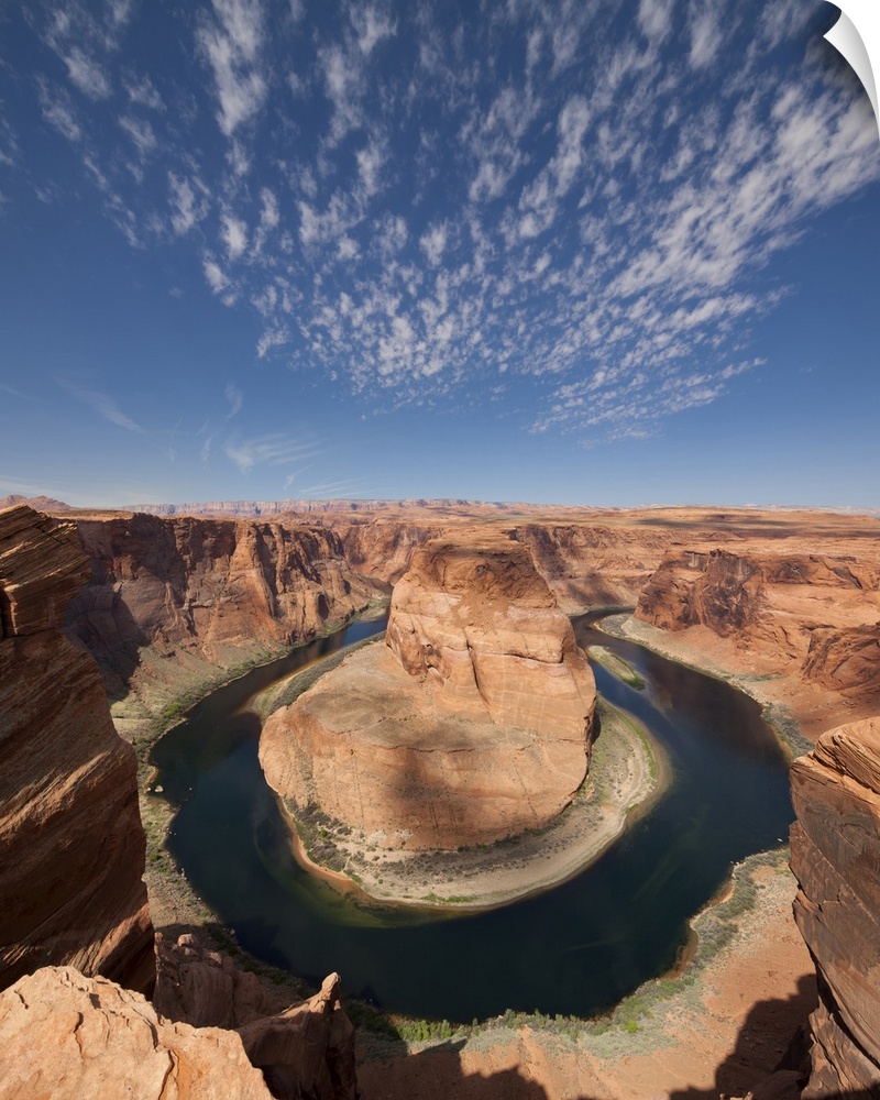 USA, Arizona, Page, Horseshoe Bend Canyon from the view point.