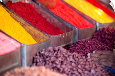 Asia, India, Karnataka, Spices at Devaraja fruit and vegetable market, Mysore