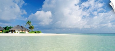 Asia, Maldives, South Nilandhoo Atoll, Velavaru Tourist Resort, the lagoon