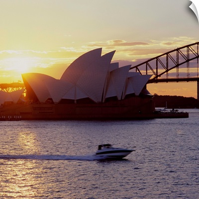 Australia, New South Wales, Sydney, Sydney Opera House and Harbor Bridge