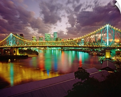 Australia, Queensland, Brisbane, Storey Bridge and skyline
