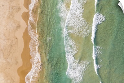 Australia, Sydney, Aerial View Of Freshwater Beach In Sydney's Northern Beaches
