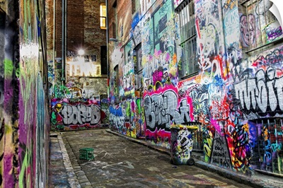 Australia, Victoria, Melbourne, Hosier Lane street graffiti