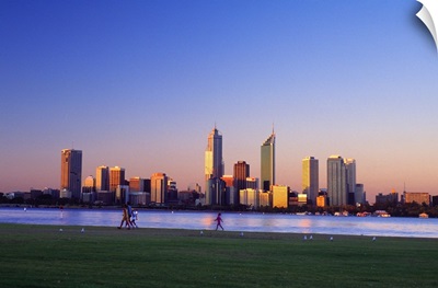 Australia, Western Australia, Perth, View of the town from South Perth Park
