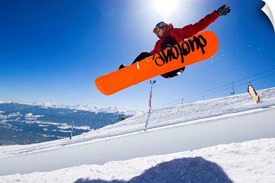 Austria, Tyrol, Alps, Innsbruck, Nordpark Seegrube ski area