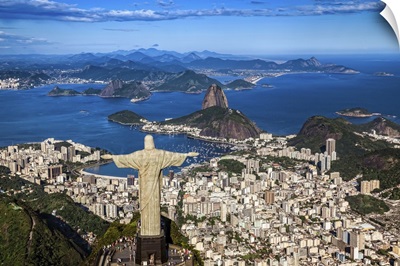 Brazil, Rio de Janeiro, Corcovado, Christ the Redeemer, Cityscape